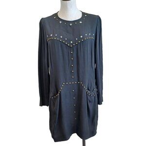 Isabel Marant Dress Krista Star Studded Mini Womens size 44 or US 12‎